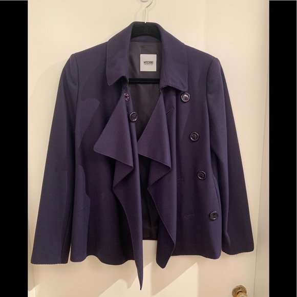 Moschino Cheap and Chic Wool Blazer Jacket Blue 6 - Picture 3 of 7